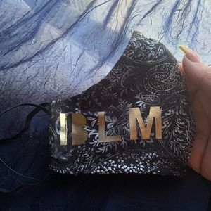 Black+paisley BLM face masks